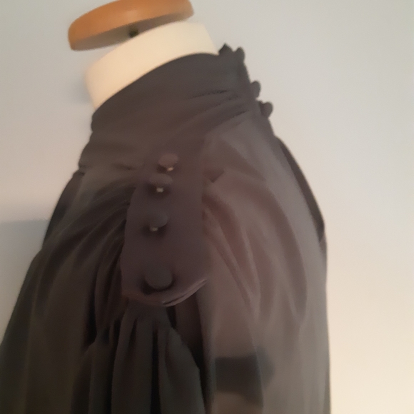 Unique long sleeves vintage dress Size L - Picture 7 of 16